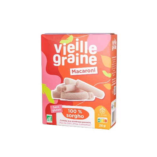 PÂTES DE SORGHO MACARONI 400g