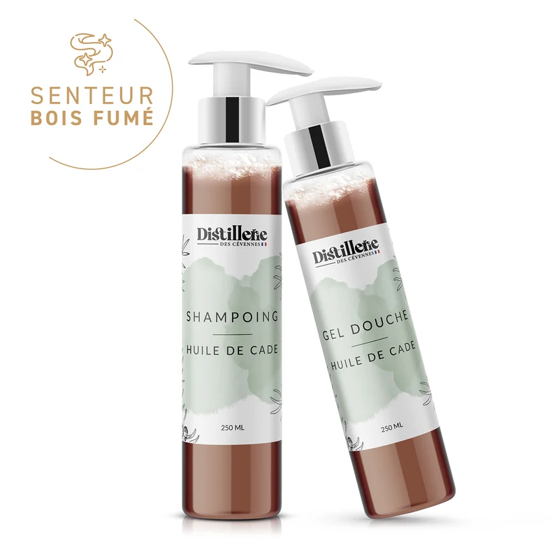 DUO Gel douche & Shampoing - Huile de cade