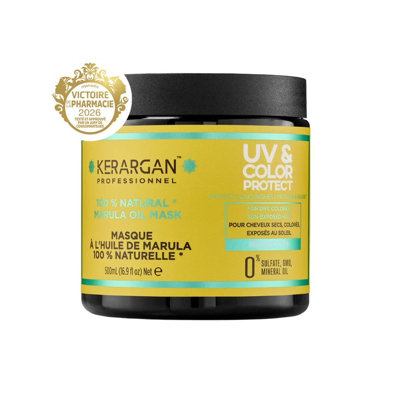 Masque Marula UV – Répare cheveux secs & colorés