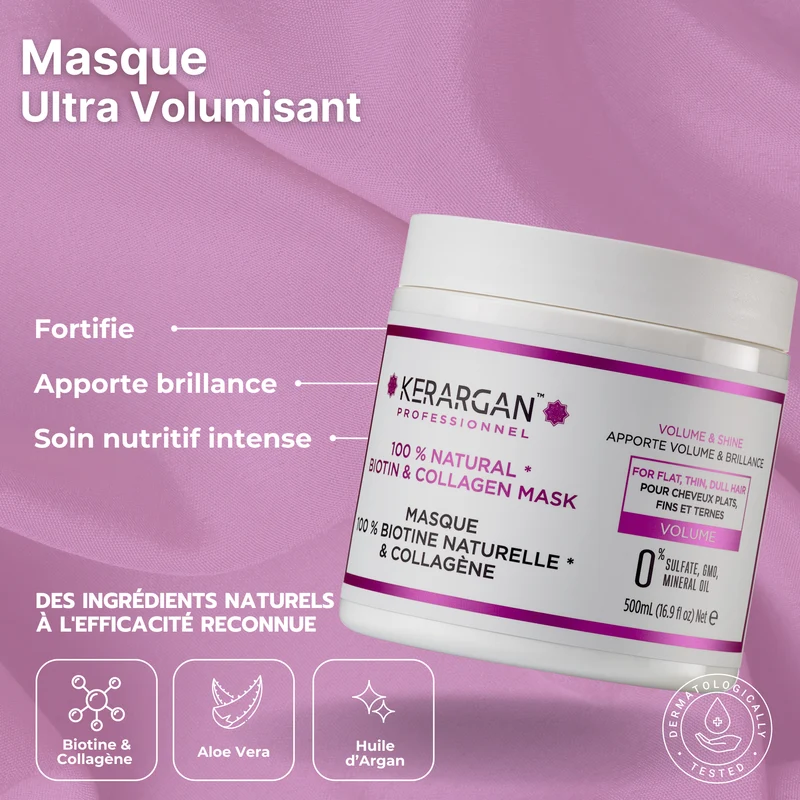 Duo densité – Biotine collagène 1L, effet push-up