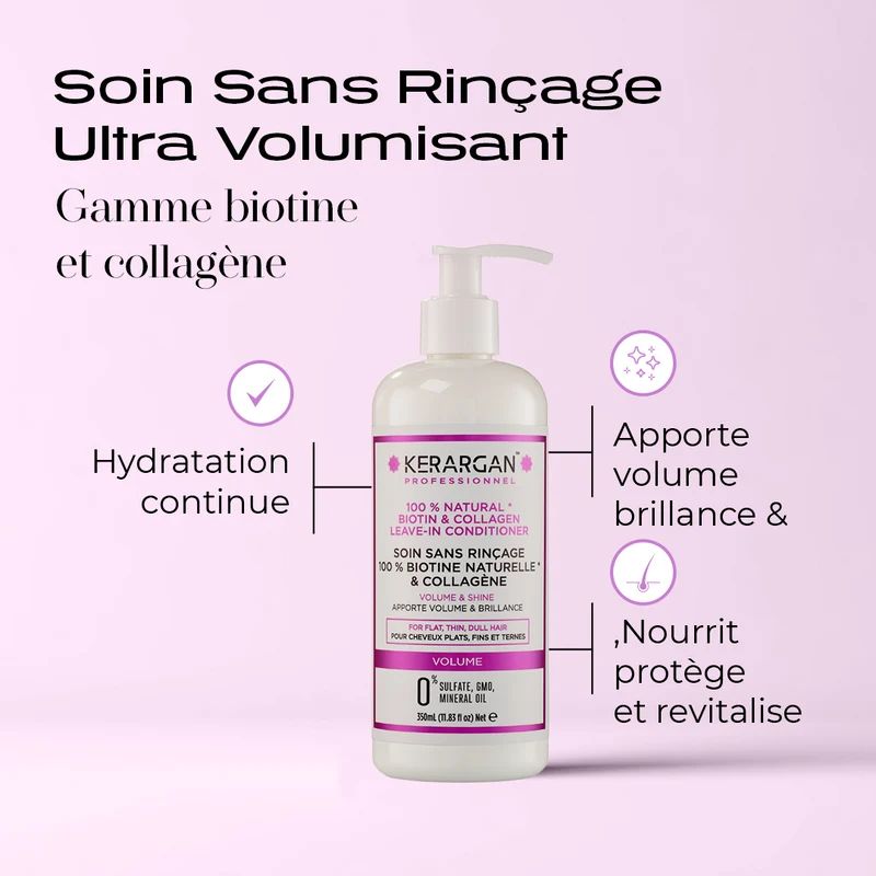 Leave-in volume – Biotine collagène, soin protecteur