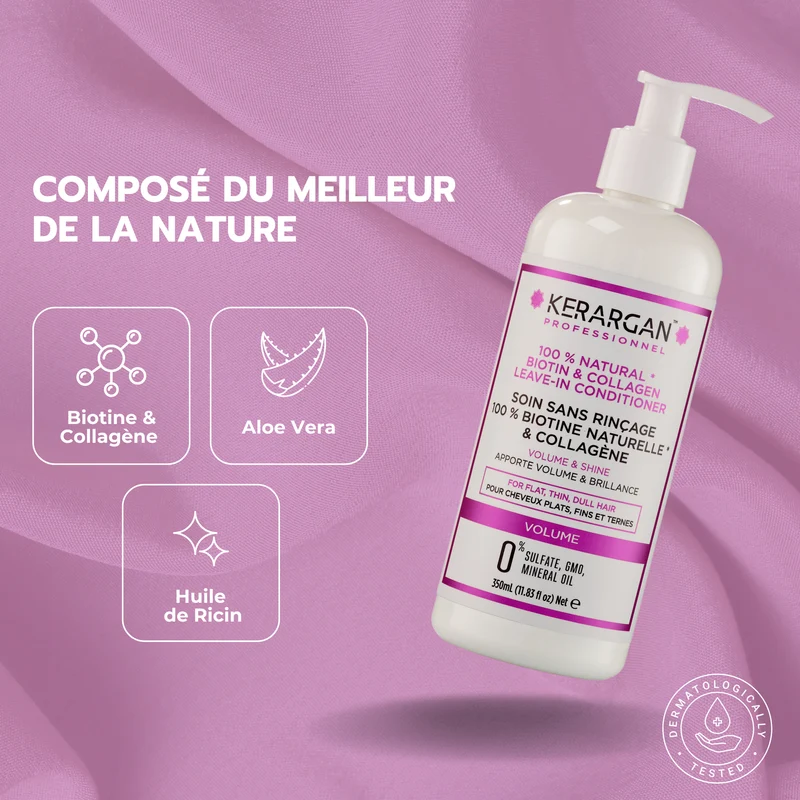 Leave-in volume – Biotine collagène, soin protecteur