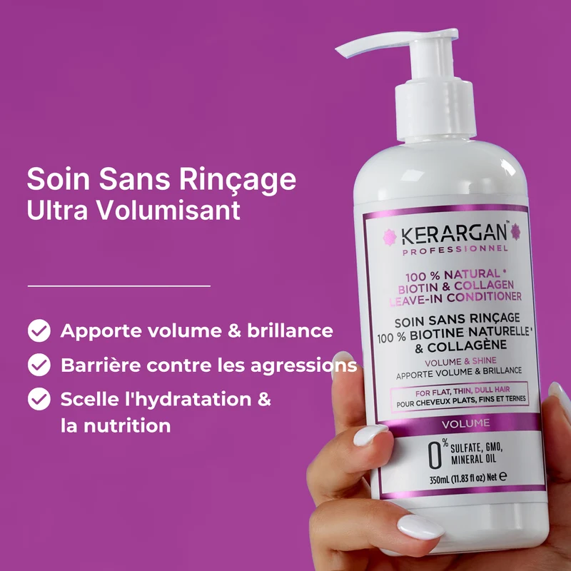 Leave-in volume – Biotine collagène, soin protecteur
