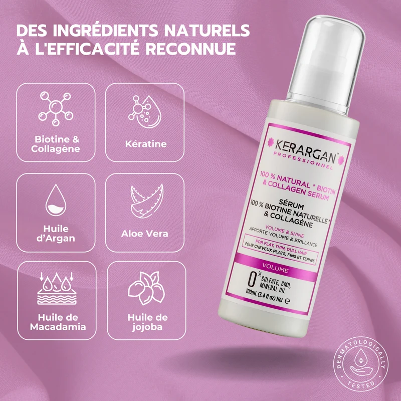 Sérum densité – Biotine collagène, volume durable 100ml