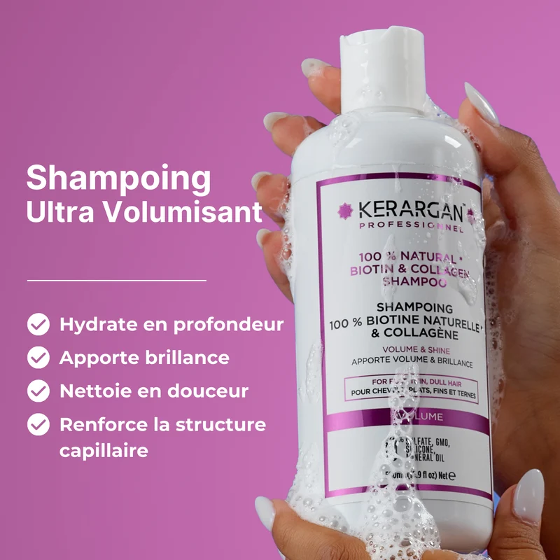 Shampoing biotine collagène – Stop cheveux plats 500ml