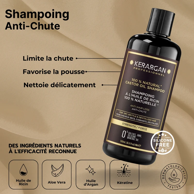 Coffret intégral ricin – 6 soins (2250ml) | Kerargan