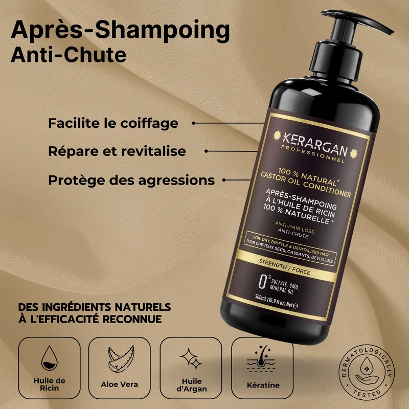 Coffret intégral ricin – 6 soins (2250ml) | Kerargan