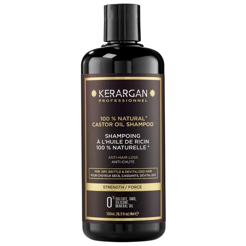 Shampoing à l'huile de ricin 500ml – Croissance & force | Kerargan