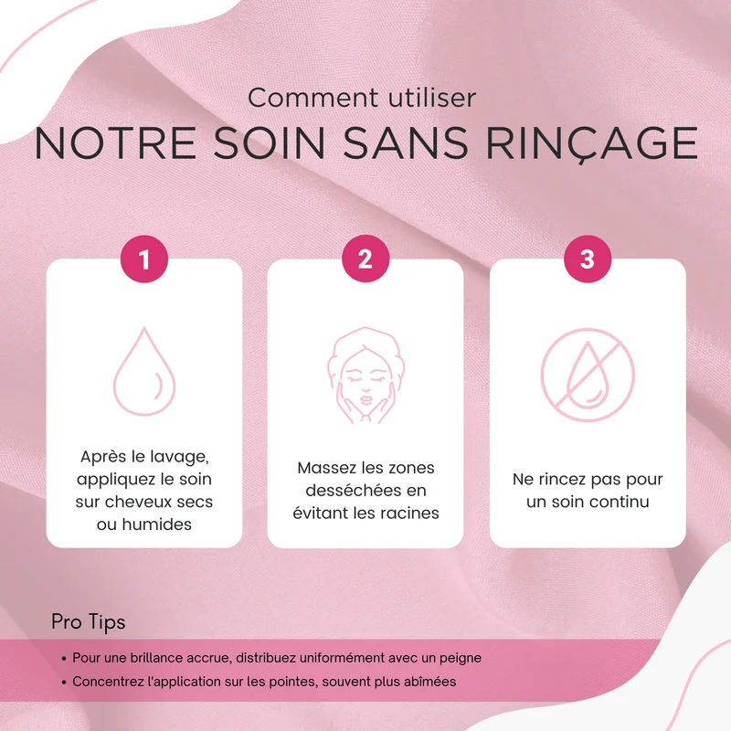 Soin Sans Rinçage à la Kératine 350ml - Anti-Frisottis Brillance