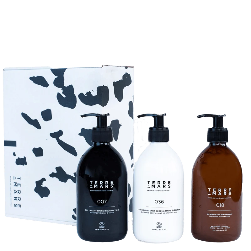 Coffret Trio Rémanence pour les mains