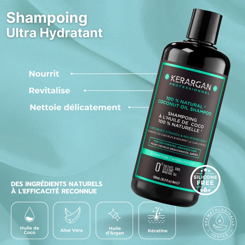 Trio coco 1500ml – Shampoing + après-shampoing + masque