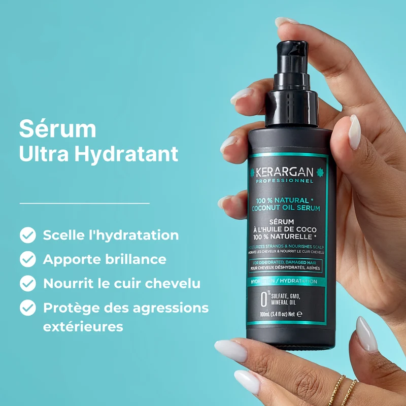 Sérum hydratant à l'huile de coco - 100ml