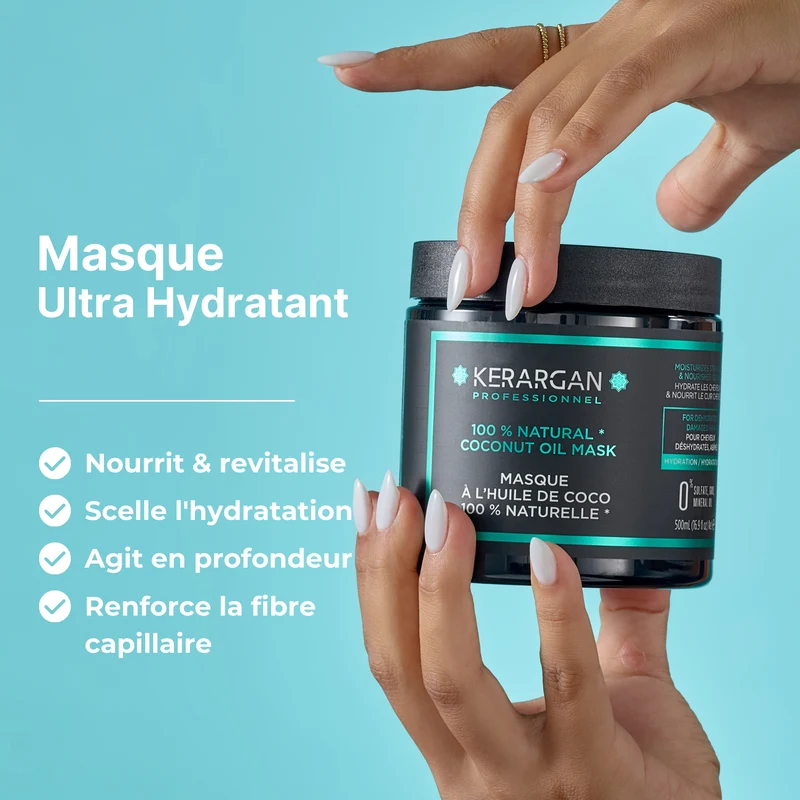 Masque coco 500ml – Shot nutrition + réparation choc