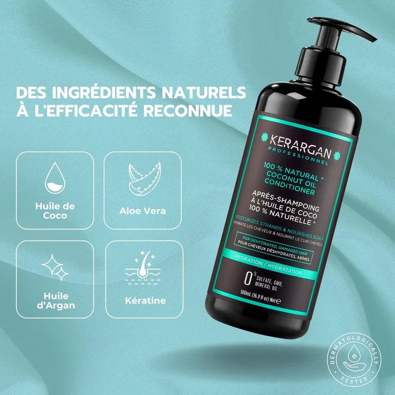 Après-shampoing coco 500ml – Douceur + brillance pro