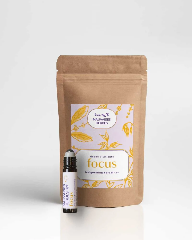 Duo Focus | tisane et roll-on bien-être aux huiles essentielles