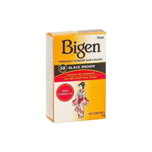 BIGEN 58 BLACK BROWN - POUDRE COLORANTE BIGEN 58 NOIR NATUREL 6g