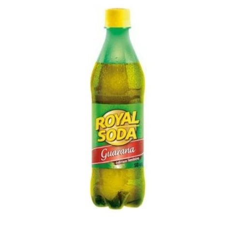 ROYAL SODA 50 CL - GRENADINE - TROPICAL - ANANAS - GUARANA - ANIS - BANANE
