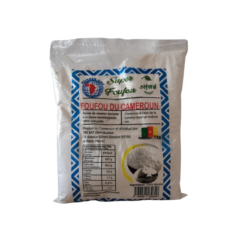 FARINE DE MANIOC/ FOUFOU DU CAMEROUN 1kg