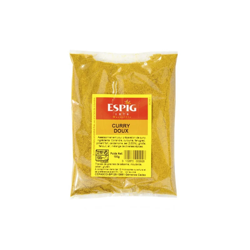CURRY DOUX MOULU ESPIG 100g