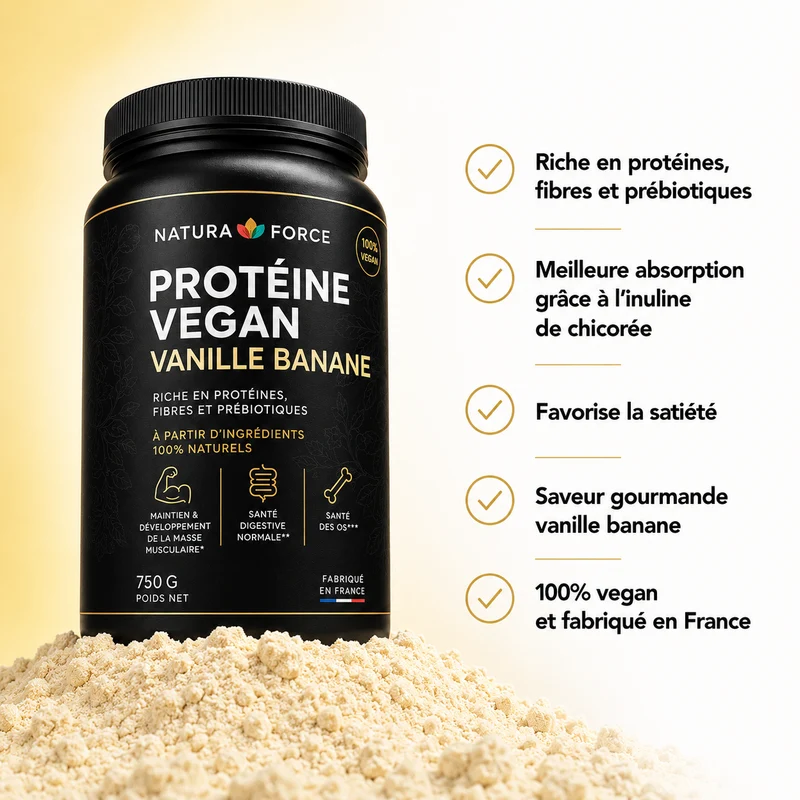 Protéine vegan vanille banane