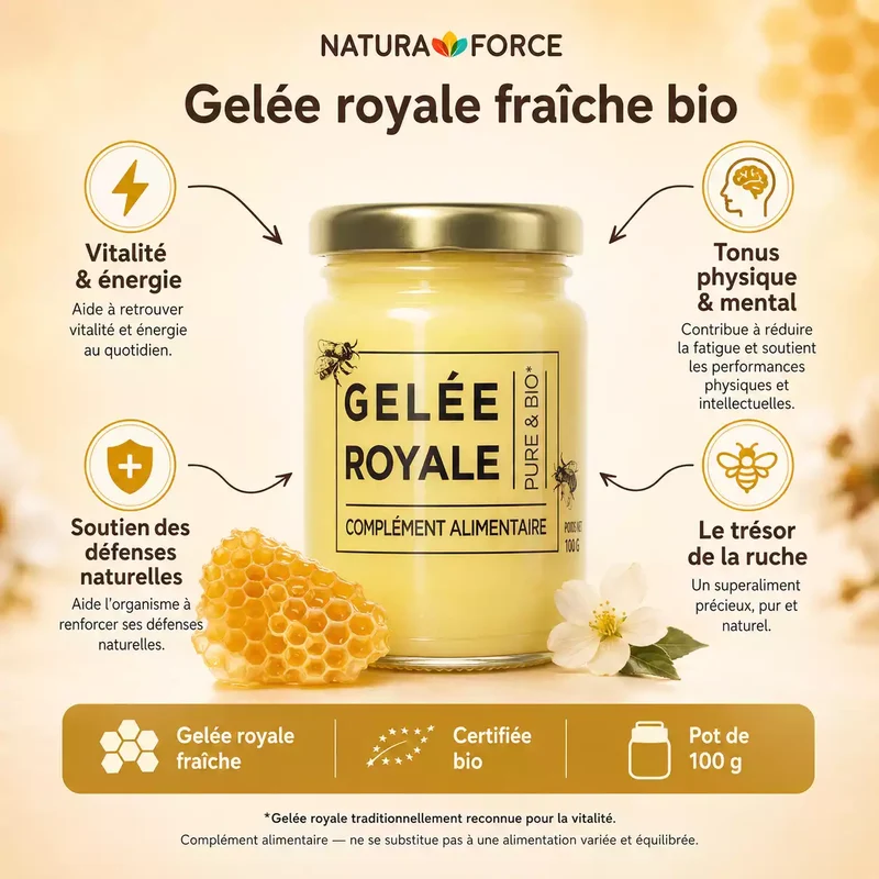 Gelée royale bio - Pot de 100g