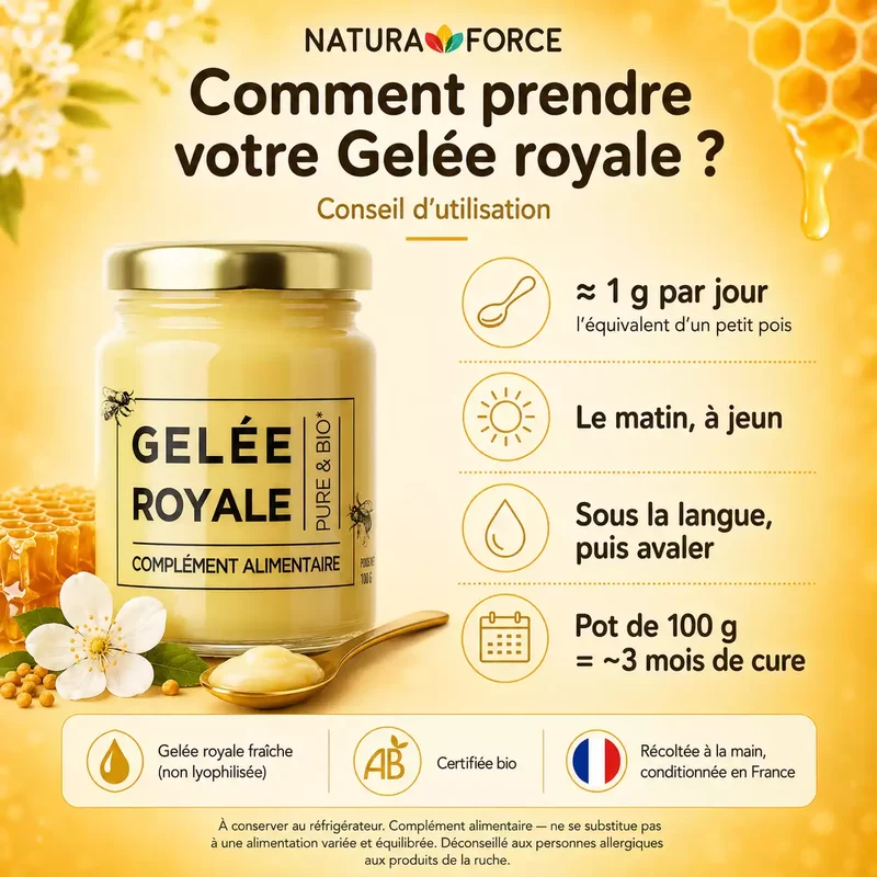 Gelée royale bio - Pot de 100g