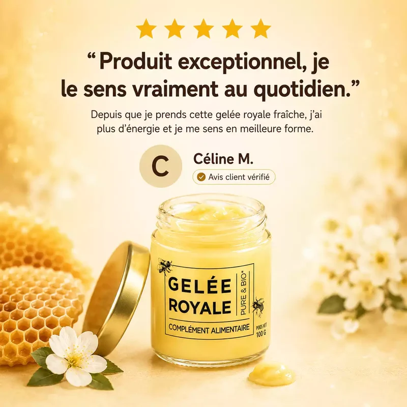 Gelée royale bio - Pot de 100g