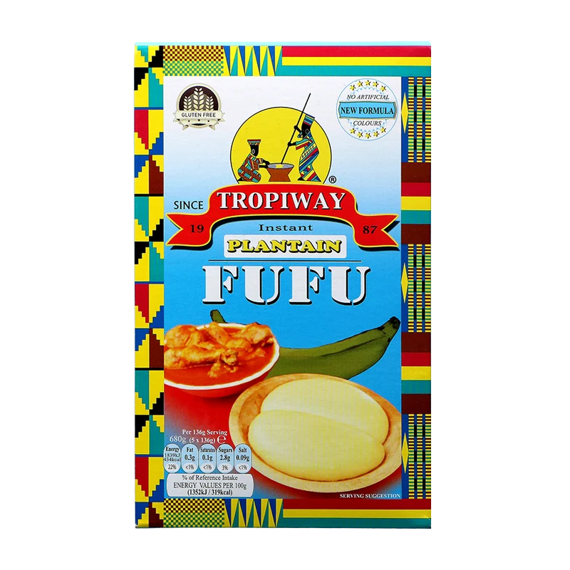 FUFU FARINE DE BANANE PLANTAIN - FOUFOU TROPIWAY - 680 G
