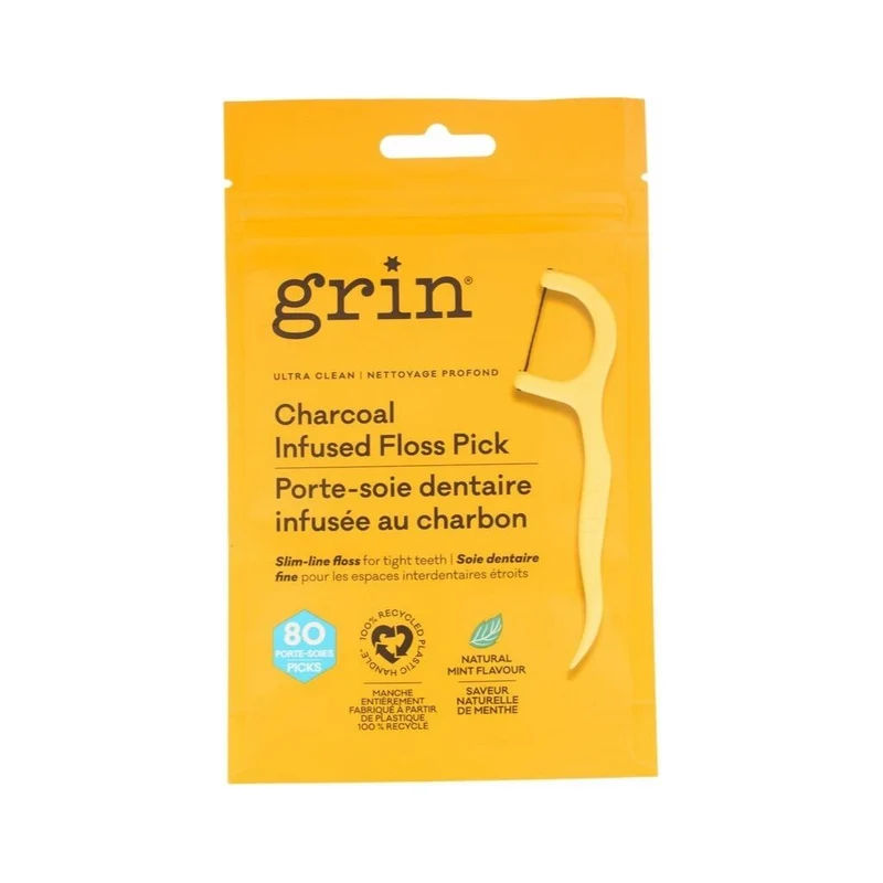 Porte-Soie Dentaire Infusée au Charbon