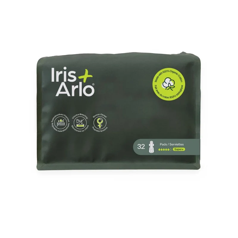 32 Serviettes Super+ Coton Biologique