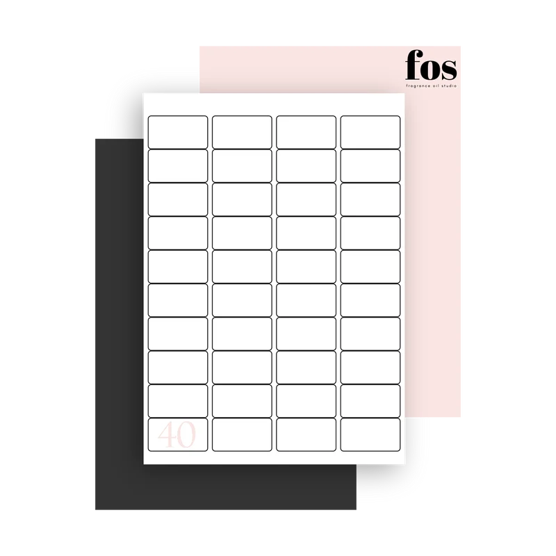 White Permanent Matt Labels - Rectangle
