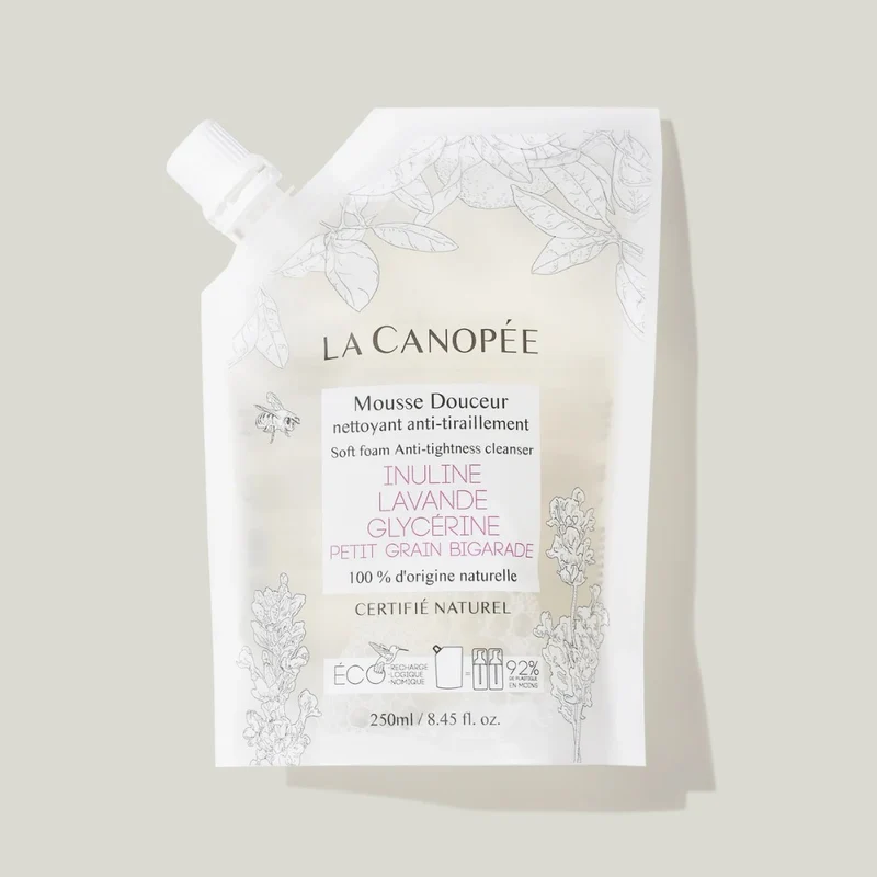 Mousse douceur nettoyant anti-tiraillement - Eco-recharge 250 ml