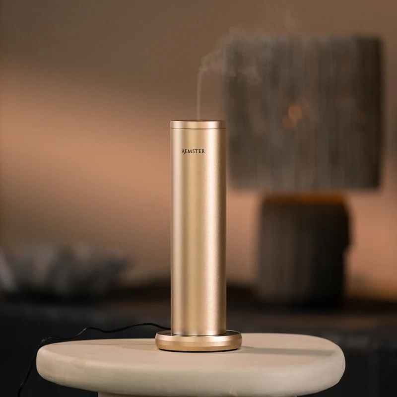 Bundle: Haevn, Aroma Diffuser Gold + 15ml Pepper Palm