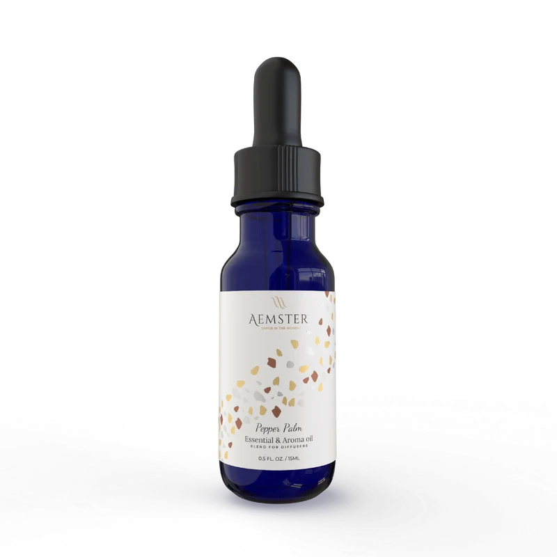 Bundle: Haevn, Aroma Diffuser Gold + 15ml Pepper Palm