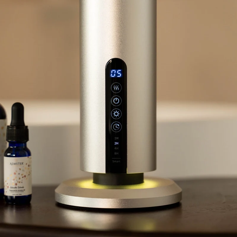 Bundle: Haevn Charge Silver starter set – Diffuser + Wanaka Woods scent (15 ml)