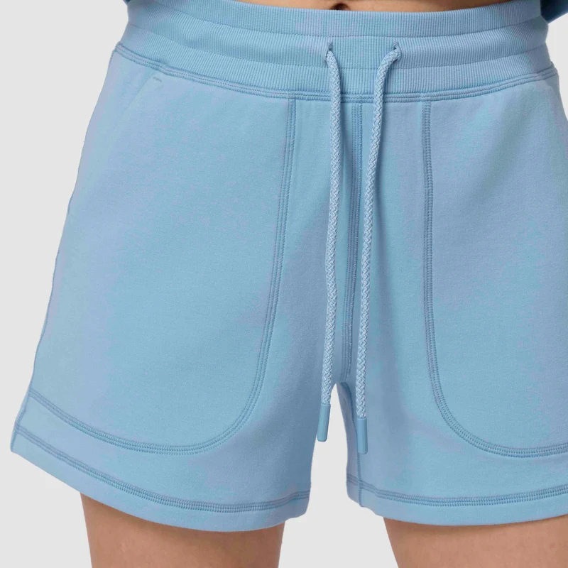 Lia Drawstring Shorts - Blue Serenity