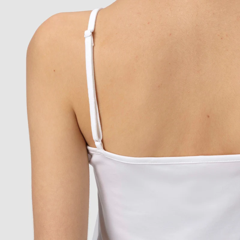 Eliot Spaghetti Strap Top - Pure White