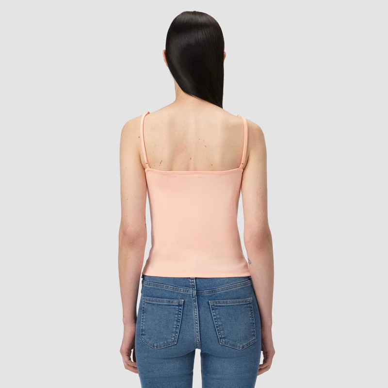 Eliot Spaghetti Strap Top - Soft Salmon