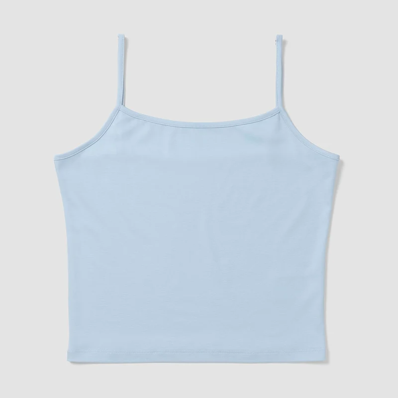 Eliot Spaghetti Strap Top - Blue Aura