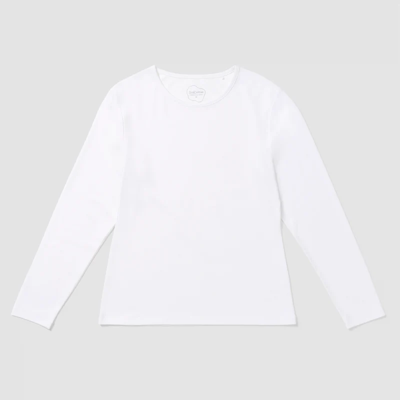 Eliot Long Sleeve Tee - Pure White