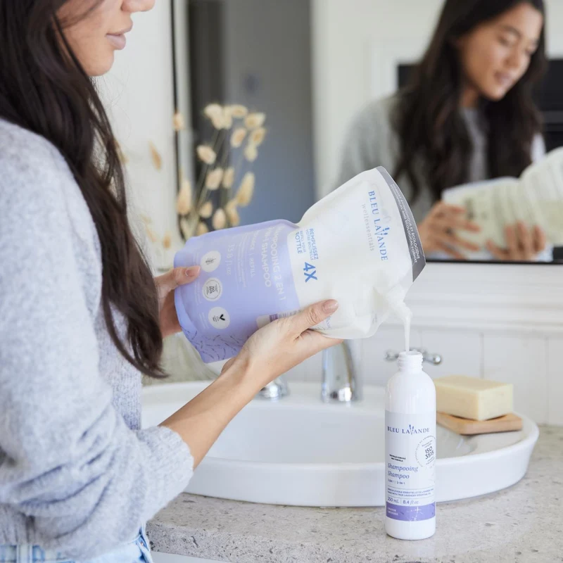 Shampooing et revitalisant 2-en-1 lavande