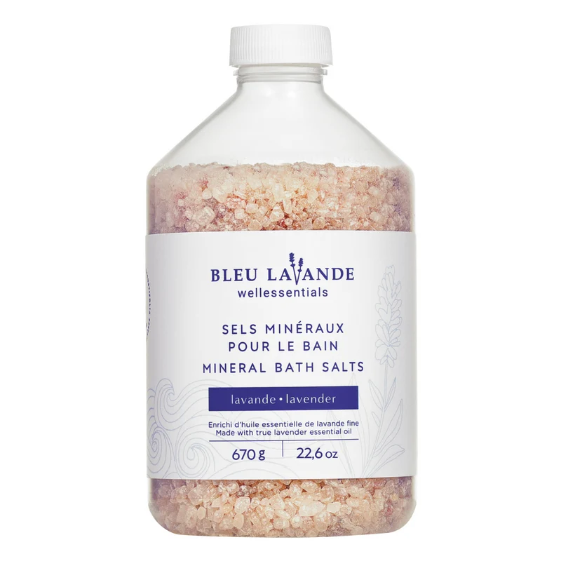 Sels minéraux pour le bain lavande