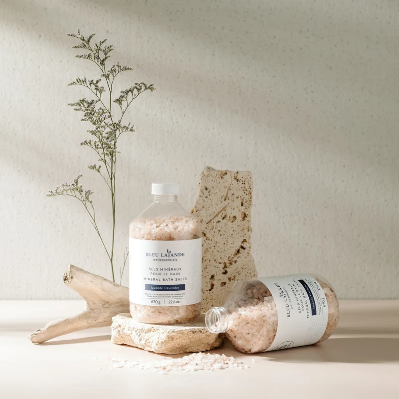Sels minéraux pour le bain lavande