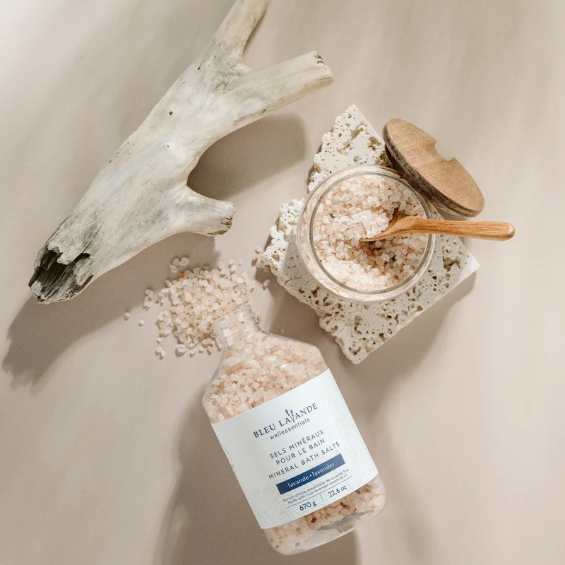 Sels minéraux pour le bain lavande