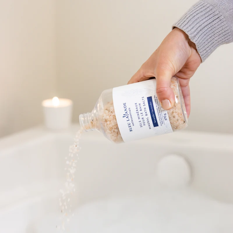 Sels minéraux pour le bain lavande