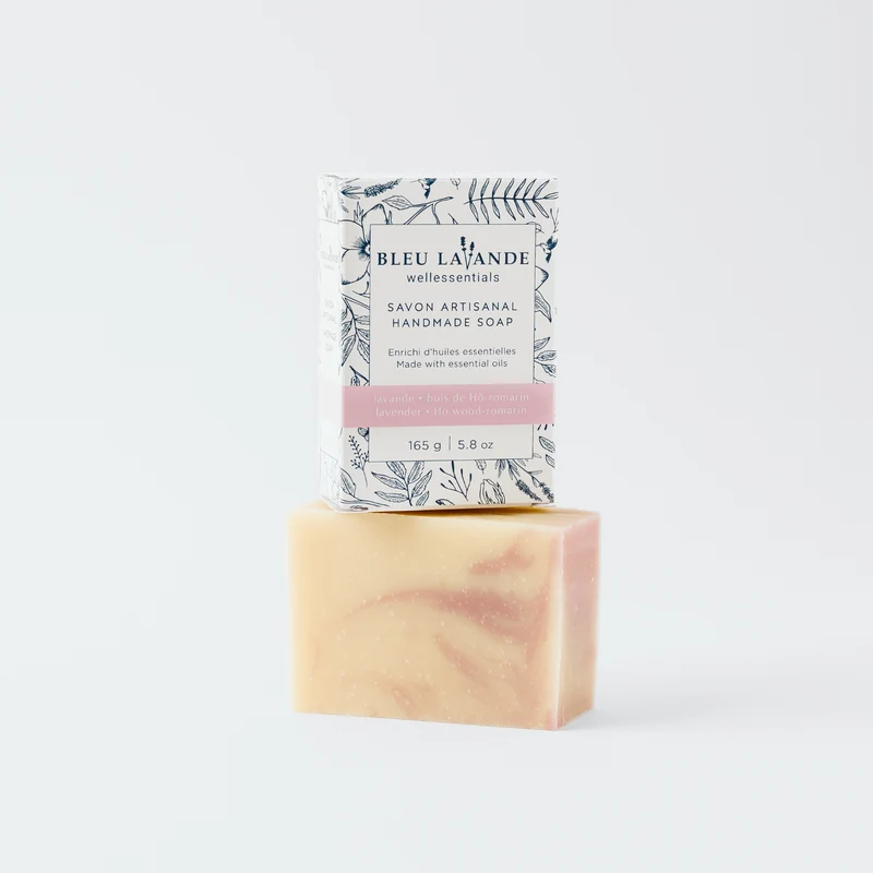 Savon artisanal lavande, bois de hô et romarin