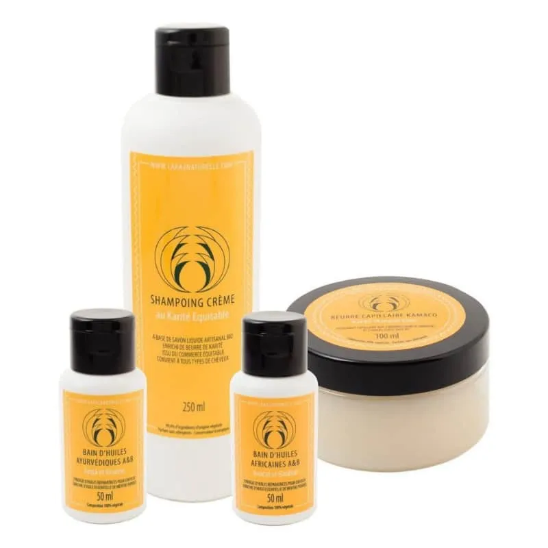 LA KAZ Naturelle - Routine 4 soins capillaires