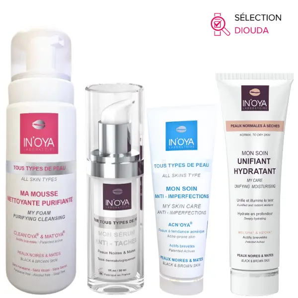 Routine Soins Anti-Imperfections et Unifiants Peaux Sèches - INOYA