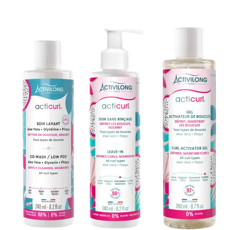 Trio Wash and Go Cheveux Bouclés Activilong ACTICURL Hydra