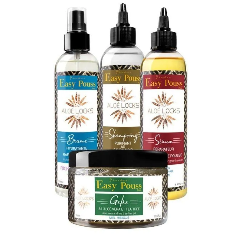 Routine Easy Pouss Aloe Locks pour Locks et Dreads